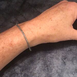 Handmade Silver Hematite Bracelet